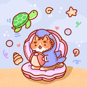 Detail - has softer fur details for your beloved chonk❤