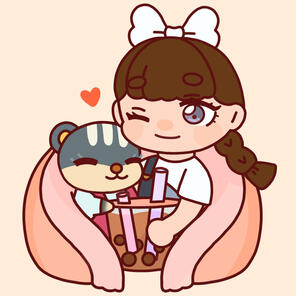 Animal crossing hooman art style❤